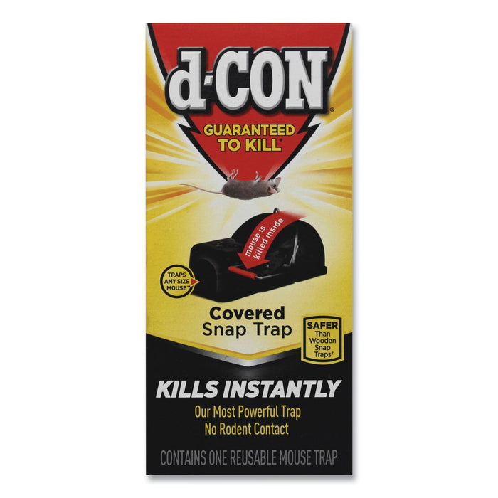d-CON Ultra Set Covered Snap Trap, Plastic, 6/Carton