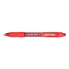 Paper Mate Profile Gel Pen, Retractable, Bold 1 mm, Red Ink, Translucent Red Barrel, Dozen