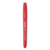 Universal Pen-Style Permanent Marker, Fine Bullet Tip, Red, Dozen