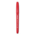 Universal Pen-Style Permanent Marker, Fine Bullet Tip, Red, Dozen