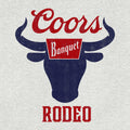 Coors Banquet Rodeo Hooded Sweatshirt - Gray by Tee Luv