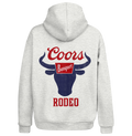 Coors Banquet Rodeo Hooded Sweatshirt - Gray by Tee Luv