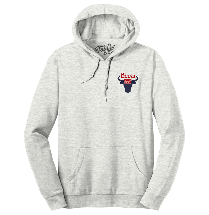 Coors Banquet Rodeo Hooded Sweatshirt - Gray by Tee Luv