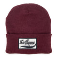 Dr Pepper Trademark Logo Beanie - Burgundy by Tee Luv