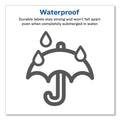 Avery Water-Resistant Wraparound Labels w/ Sure Feed, 9.75 x 1.25, White, 40/Pack