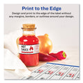 Avery Water-Resistant Wraparound Labels w/ Sure Feed, 9.75 x 1.25, White, 40/Pack