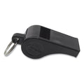 Champion Sports Sports Whistle with Black Nylon Lanyard, Plastic, Black, Dozen