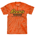 Reese's Peanut Butter Cup Tie Dye T-Shirt - Orange Spider by Tee Luv