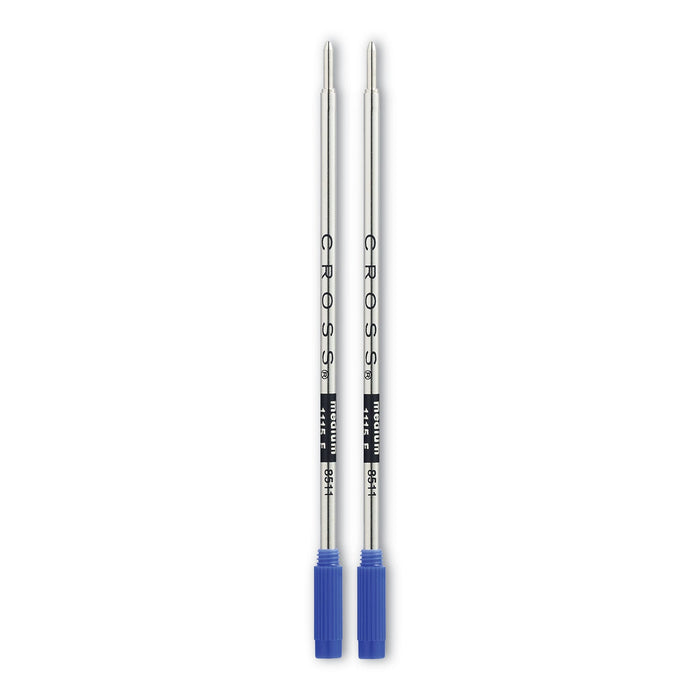 Cross Refills for Cross Ballpoint Pens, Medium Conical Tip, Blue Ink, 2/Pack