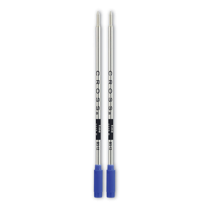 Cross Refills for Cross Ballpoint Pens, Fine Conical Tip, Blue Ink, 2/Pack