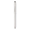 Cross Tech3+ Multi-Color Ballpoint Pen/Stylus, Retractable, Medium 1 mm, Black/Red Ink, Lustrous Chrome Barrel