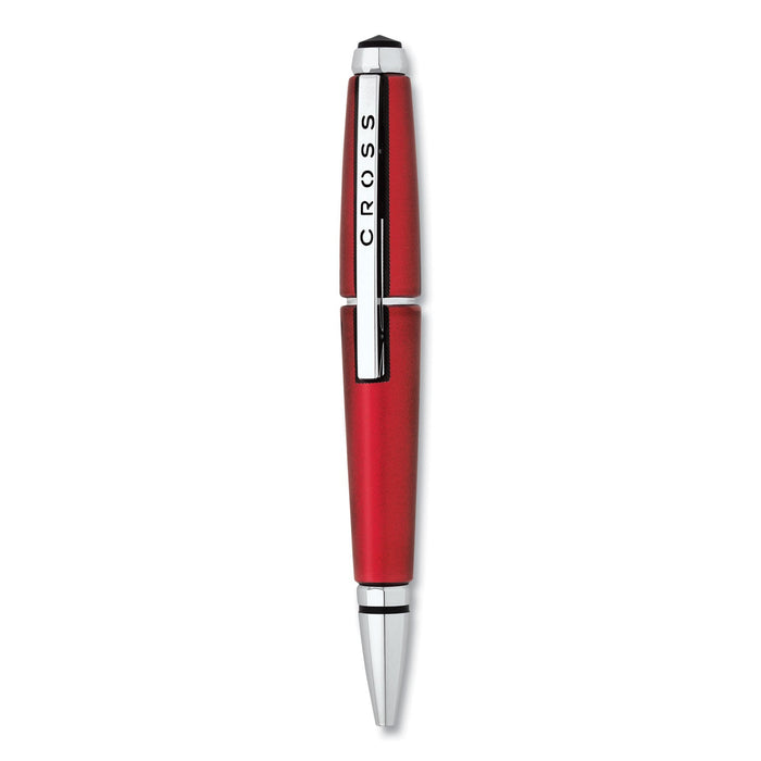 Cross Edge Gel Pen, Retractable, Medium 0.7 mm, Black Ink, Red Barrel