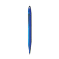 Cross Tech 2 Ballpoint Pen/Stylus, Retractable, Medium 0.7 mm, Black Ink, Blue Barrel