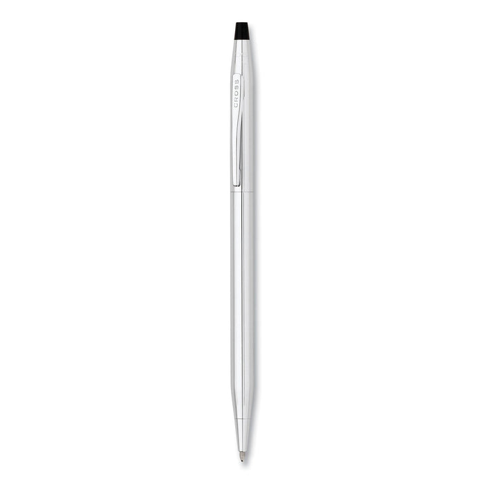 Cross Classic Century Twist-Action Ballpoint Pen, Retractable, Medium 1 mm, Black Ink, Chrome Barrel