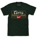 Coors Banquet Beer The Legend Since 1873 Rocky Mountains T-Shirt - Forest Green by Tee Luv