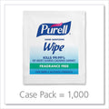PURELL Premoistened Sanitizing Hand Wipes, Individually Wrapped, 5 x 7, 1,000/Carton