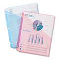 Avery Binder Pockets, 3-Hole Punched, 9.25 x 11, Assorted Colors, 5/Pack
