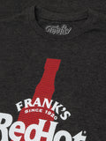Frank's Red Hot T-Shirt - Charcoal Gray by Tee Luv