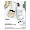 Avery Print-to-the-Edge Labels with Sure Feed and Easy Peel, 2 x 3, Glossy Clear, 80/Pack