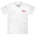 Faded Drink Dr Pepper Vintage Logo Front and Back Print T-Shirt - White by Tee Luv