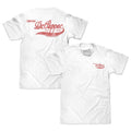 Faded Drink Dr Pepper Vintage Logo Front and Back Print T-Shirt - White by Tee Luv