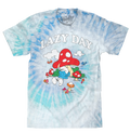 Smurfs Lazy Day Tie Dye T-Shirt - Lagoon Tie Dye by Tee Luv