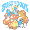 Smurfs Just Be Cool T-Shirt - White by Tee Luv