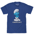 Retro Grouchy Smurf T-Shirt - Royal Blue by Tee Luv
