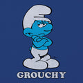 Retro Grouchy Smurf T-Shirt - Royal Blue by Tee Luv