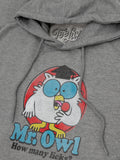 Mr. Owl Tootsie Pop How Many Licks Hooded Sweatshirt - Oxford Gray by Tee Luv