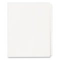 Avery Blank Tab Legal Exhibit Index Divider Set, 25-Tab, 11 x 8.5, White, 1 Set