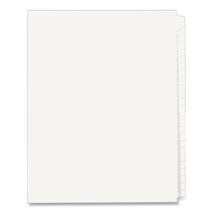 Avery Blank Tab Legal Exhibit Index Divider Set, 25-Tab, 11 x 8.5, White, 1 Set