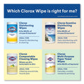 Clorox Disinfecting Wipes, 7 x 8, Fresh Scent/Citrus Blend, 35/Canister, 3/Pack