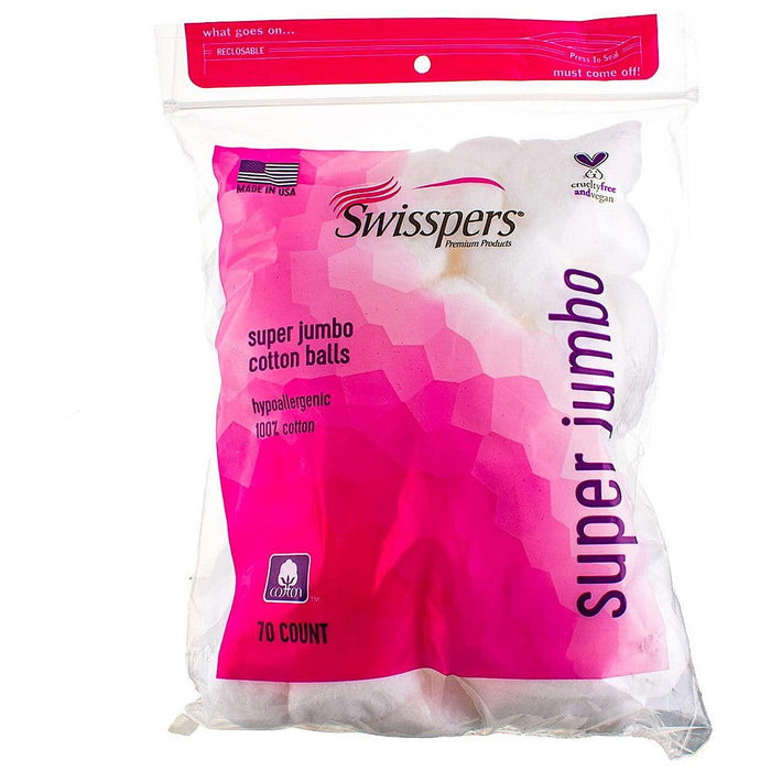 Swisspers Super Jumbo Cotton Balls 70 Ea by Pasteur Pharmacy