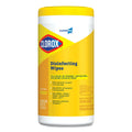 Clorox Disinfecting Wipes, 7 x 8, Lemon Fresh, 75/Canister