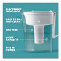Brita Classic Water Filter Pitcher, 40 oz, 5 Cups, Clear, 2/Carton
