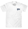 Miller Lite Beer Front and Back Print T-Shirt - White
