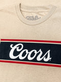 Coors Beer Logo T-Shirt - Cream by Tee Luv