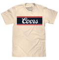 Coors Beer Logo T-Shirt - Cream by Tee Luv