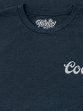 Original Coors Rodeo Cowboy Front and Back Print T-Shirt - Denim Black Heather by Tee Luv
