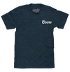 Original Coors Rodeo Cowboy Front and Back Print T-Shirt - Denim Black Heather