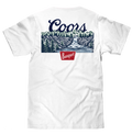 Coors Banquet Beer Front Back T-Shirt - White by Tee Luv