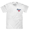 Coors Banquet Beer Front Back T-Shirt - White by Tee Luv