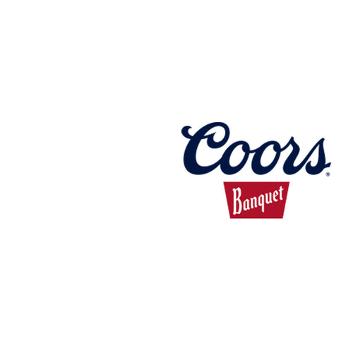 Coors Banquet Beer Front Back T-Shirt - White by Tee Luv