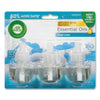 Air Wick Scented Oil Refill, Warming - Fresh Linen, 0.67 oz, 3/Pack, 6 Packs/Carton