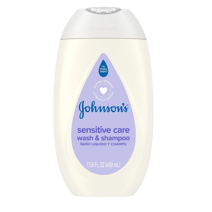 Johnson's Sensitive Care Lightly Scented Wash & Shampoo 13.6 Oz by Pasteur Pharmacy