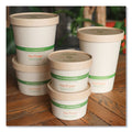 World Centric Paper Lids for Bowls, 4.6" Diameter, Kraft, 500/Carton
