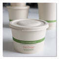 World Centric Fiber Lids for Bowls, 4.7" Diameter, Natural, Paper, 1,000/Carton
