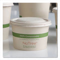 World Centric Fiber Lids for Bowls, 3.7" Diameter, Natural, Paper, 1,000/Carton