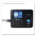 Acroprint BioTouch Time Clock and Badges Bundle, 10,000 Employees, Black